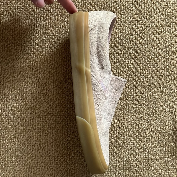 Vans pale pink suede slip on sneakers. - Picture 2 of 6